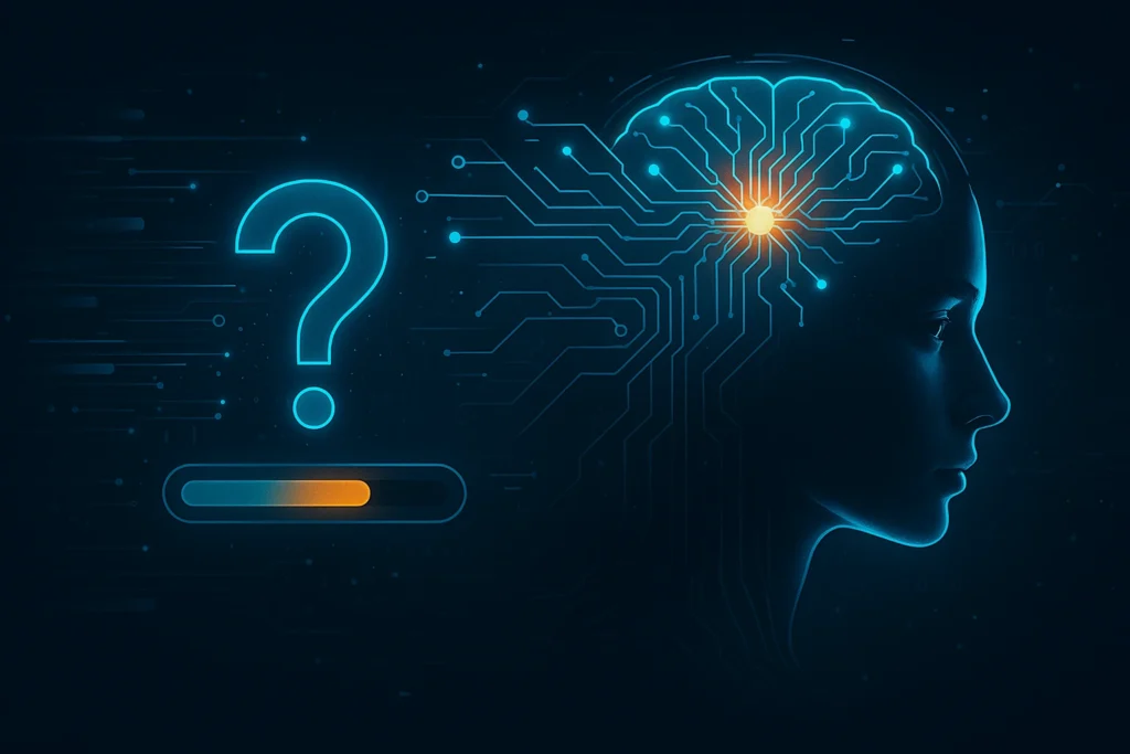 Ilustración futurista que representa el papel de la inteligencia artificial en el mundo actual